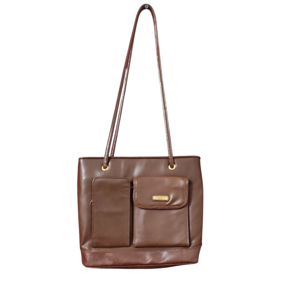 Classic Brown Vintage Leather Bag By Rossetti(3 For $20 Item)
